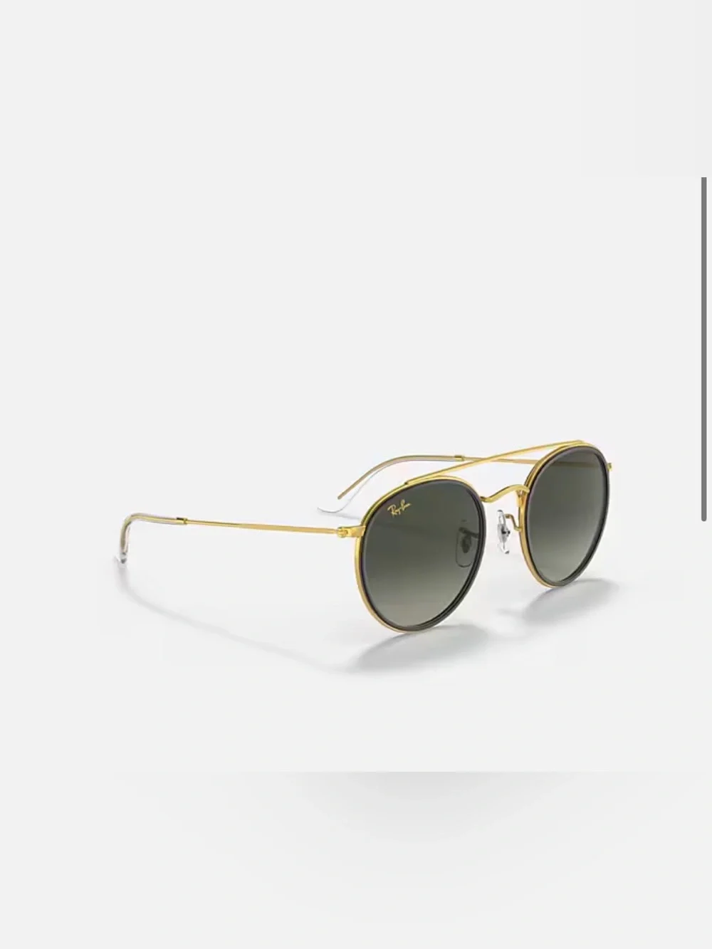 Ray-Ban Women's Gold Frame Round Sunglasses - Picture 2 of 5
